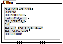 Ug Report Billing Frame